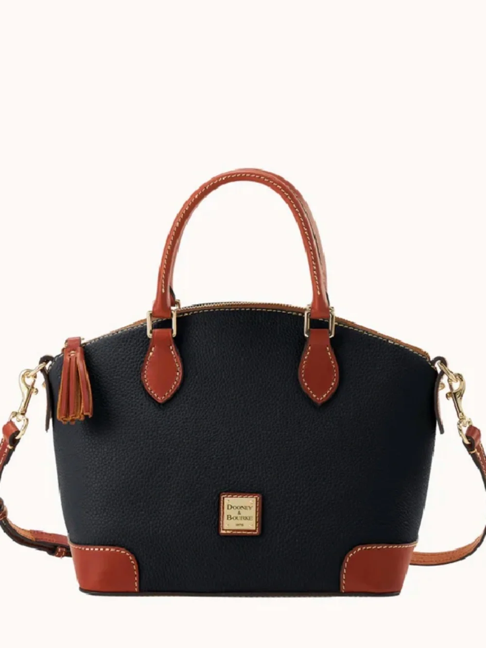 NWT Dooney & Bourke Pebble Grain Leather Geena Satchel